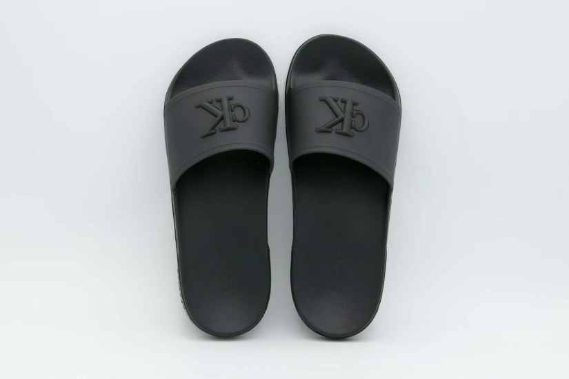 Calvin Klein Signature Logo Sliders Παντόφλες Μαύρες