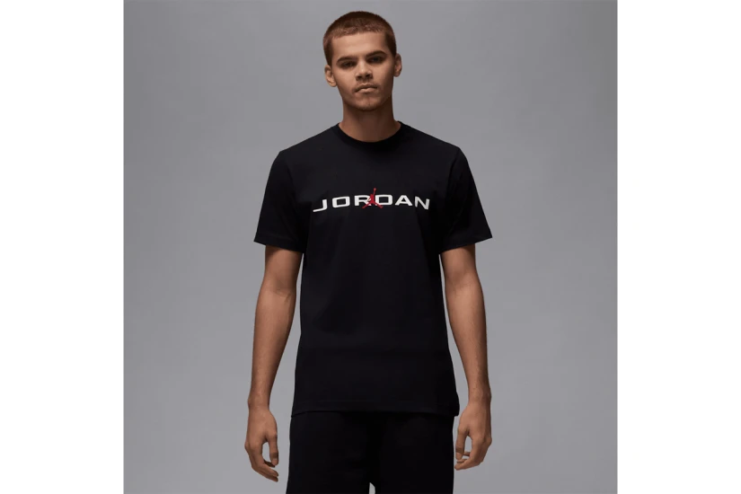Jordan Air Ανδρικό Κοντομάνικο T-Shirt Μαύρο