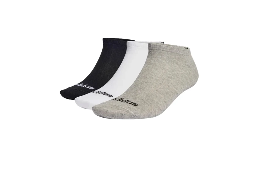 Adidas Performance Thin Linear Κάλτσες Μέχρι τον Αστράγαλο 3 Τεμάχια
