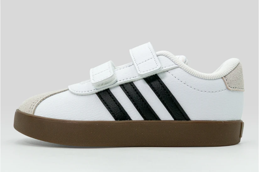 Adidas VL Court 3.0 Βρεφικά Sneakers Λευκά, Μαύρα, Μπεζ, Καφέ