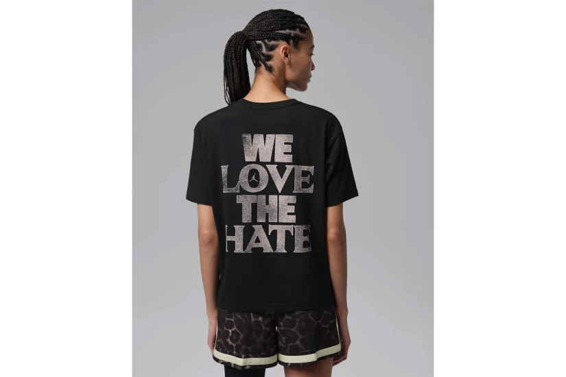 Jordan Sport Dri-FIT Graphic Γυναικείο Κοντομάνικο T-Shirt Μαύρο, Χρυσό