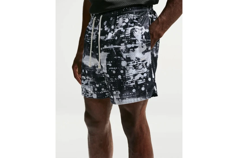 Nike Standard Issue Dri-FIT Mesh Ανδρική Μπασκετική Βερμούδα Μαύρη, Λευκή, Εκρού