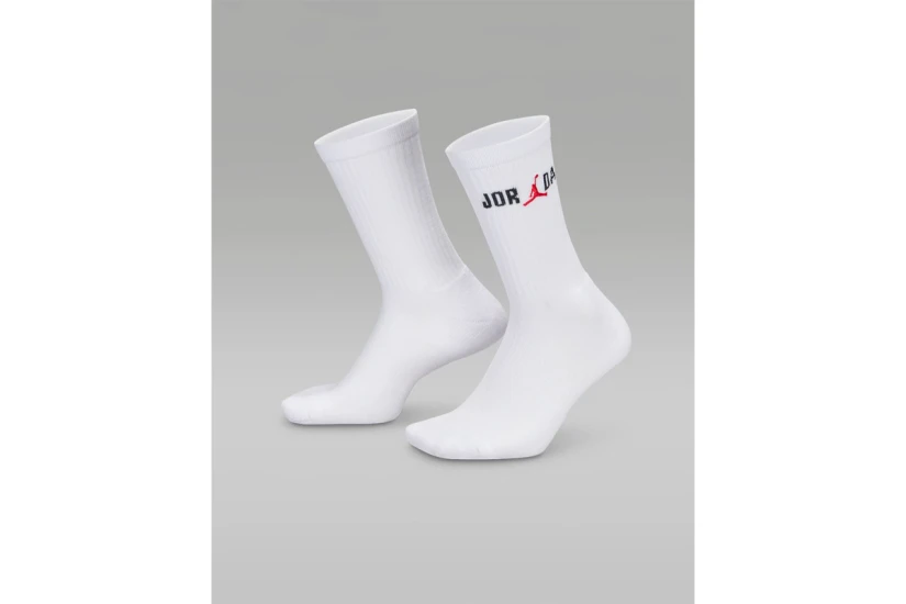 Jordan Everyday Unisex Κάλτσες μέχρι τη Γάμπα Λευκές 1 Ζευγάρι