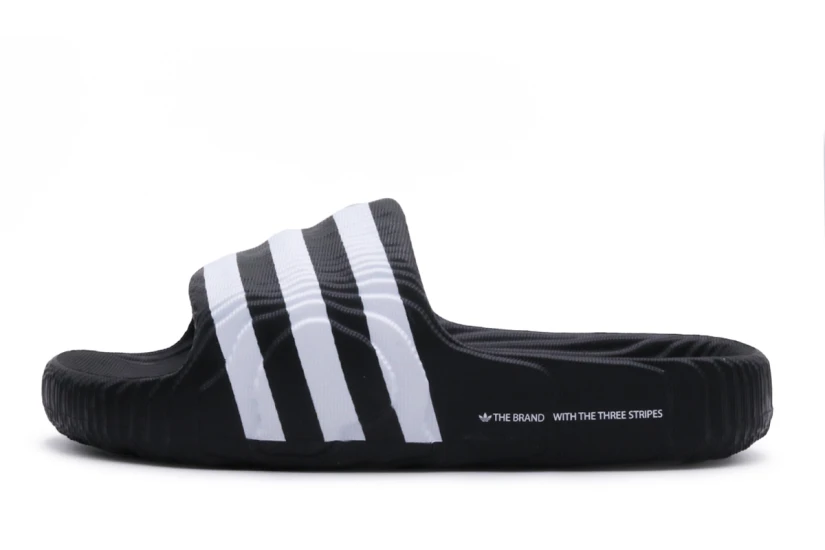 Adidas Originals Adilette 22 Unisex Παντόφλες Μαύρες, Λευκές