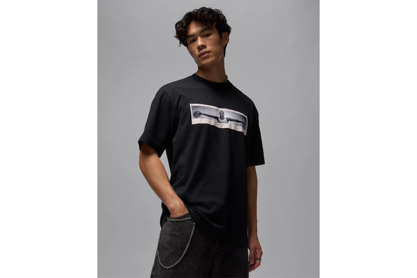 Jordan Wings Photo Ανδρικό Κοντομάνικο T-Shirt Μαύρο