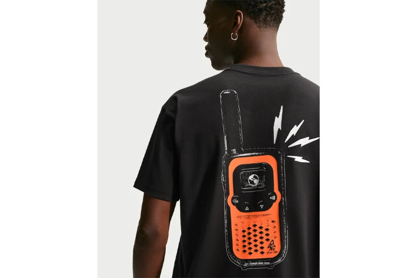 Nike ACG Dri-FIT Ανδρικό Κοντομάνικο T-Shirt Μαύρο, Πορτοκαλί, Λευκό
