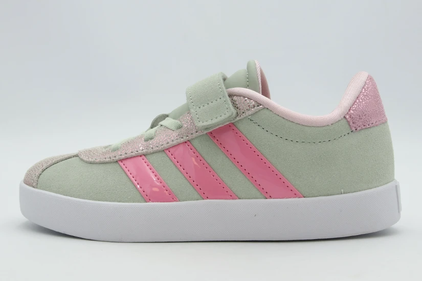Adidas Performance VL Court 3.0 Παιδικά Sneakers Μέντα, Λιλά, Ροζ