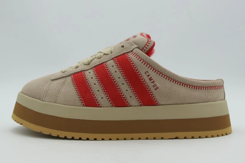 Adidas Originals Campus 00S Winter Low Sneakers Μπεζ, Κόκκινα