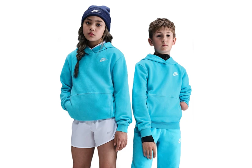 Nike Sportswear Παιδικό Φούτερ με Κουκούλα Γαλάζιο