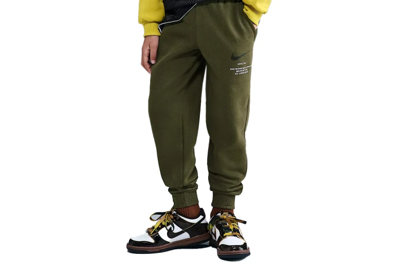 Nike Sportswear Fleece Ανδρικό Παντελόνι Φόρμας Χακί