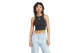 Adidas Originals Essentials Rib Tank Αμάνικη Crop Top Μπλούζα