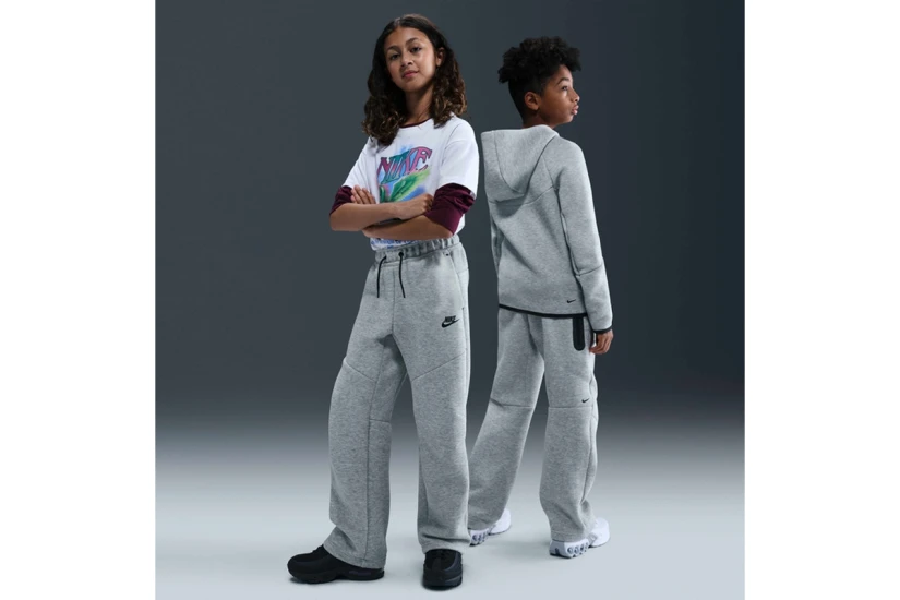 Nike Sportswear Tech Fleece Παιδικό Παντελόνι Φόρμας Γκρι