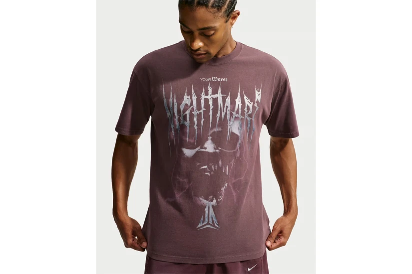 Nike Ja Basketball Ανδρικό Κοντομάνικο T-Shirt Μπορντό, Γκρι, Μπλε