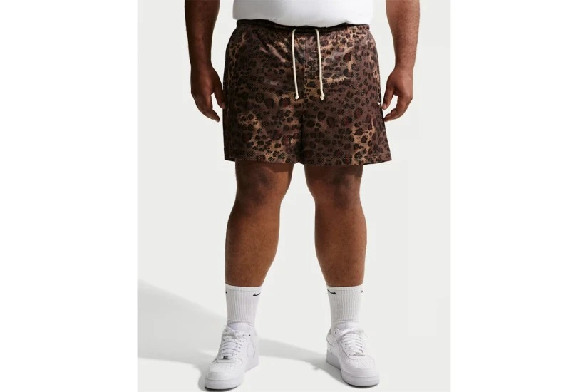 Nike Standard Issue Ανδρική Μπασκετική Βερμούδα Καφέ, Μαύρη, Μπεζ