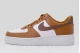 Nike Air Force 1 07 Unisex Sneakers Λευκά, Καφέ