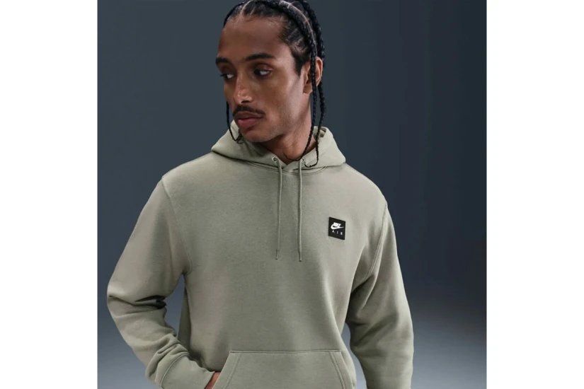 Nike Air Ανδρικό Φούτερ με Κουκούλα Λαδί