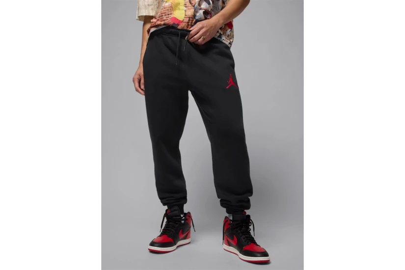 Jordan Jumpman Fleece Ανδρικό Παντελόνι Φόρμας Μαύρο