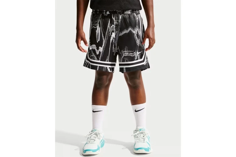 Nike Crossover Dri-FIT Παιδική Μπασκετική Βερμούδα Μαύρη, Λευκή