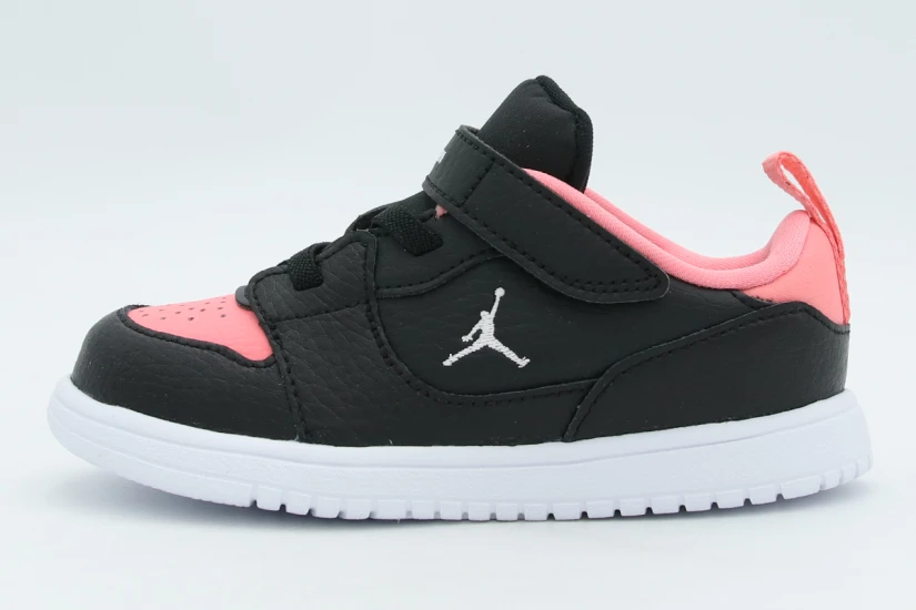 Jordan Court Connect Low Βρεφικά Sneakers Μαύρα, Ροζ