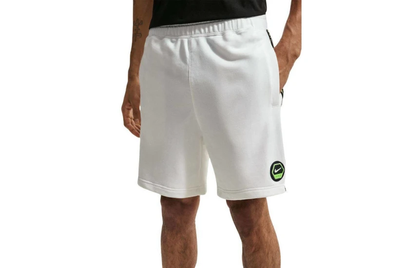 Nike Sportswear Ανδρική Βερμούδα Λευκή, Μαύρη, Λαχανί