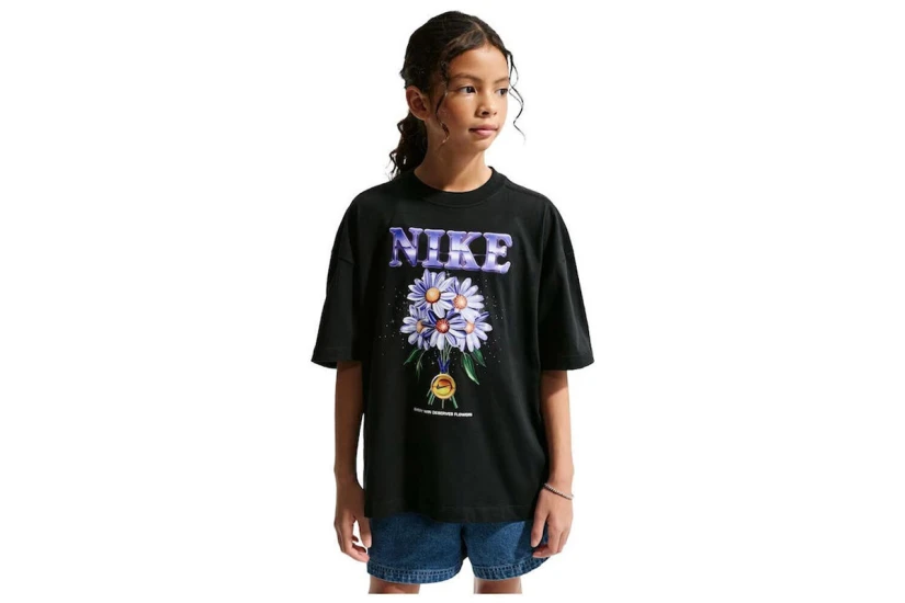 Nike Sportswear Oversized Παιδικό Κοντομάνικο T-Shirt Μαύρο