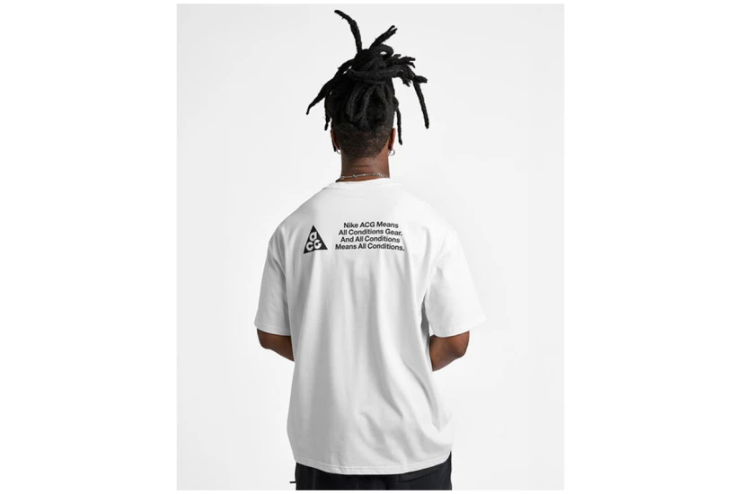 Nike ACG Dri-FIT Ανδρικό Κοντομάνικο T-Shirt Λευκό, Μαύρο