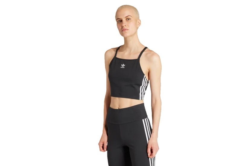 Adidas Originals Adicolor 3-Stripes Γυναικεία Crop Top Μπλούζα