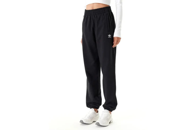 Adidas Originals Essentials French Terry Γυναικείο Παντελόνι Φόρμας Μαύρο