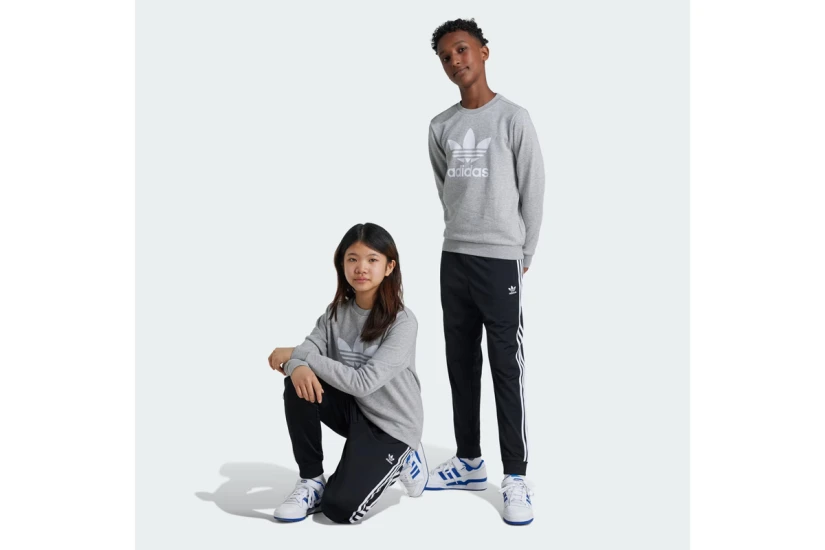 Adidas Originals Adicolor Street Style  Παιδικό Παντελόνι Φόρμας Μαύρο, Λευκό