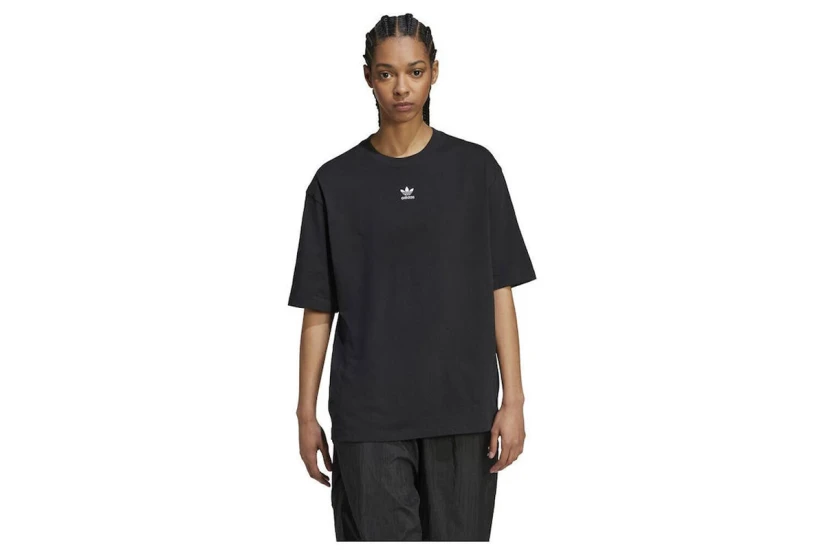 Adidas Originals Essentials Boyfriend Γυναικείο Κοντομάνικο T-Shirt Μαύρο
