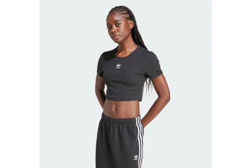 Adidas Originals Essentials Ribbed Crop Top Κοντομάνικο Γυναικείο (IY9664)