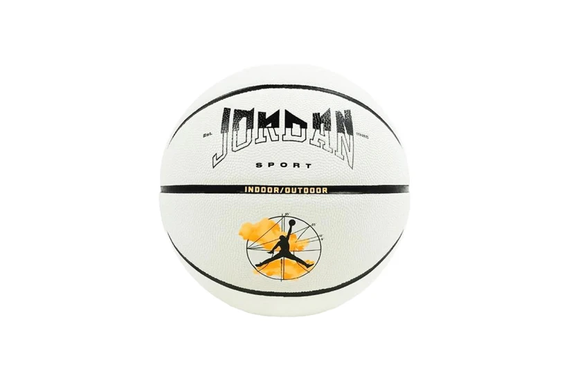 Jordan Ultimate 2.0 8P Μπάλα Μπάσκετ Λευκή, Μαύρη