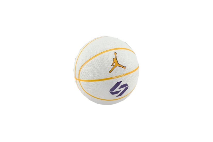 Jordan All-Court 8P Luca Doncic Μπάλα Μπάσκετ Λευκή, Κίτρινη, Μωβ