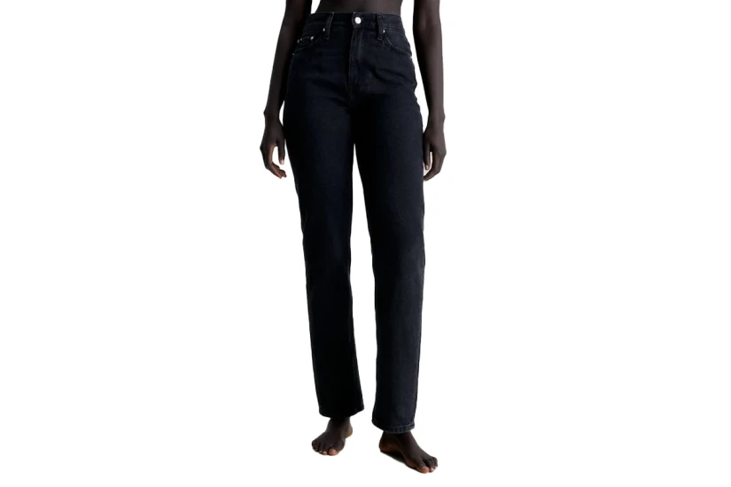 Calvin Klein Mom Γυναικείο Παντελόνι Τζιν Μαύρο