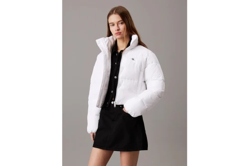 Calvin Klein Cropped Μπουφάν Puffer Γυναικείο (J20J224615 YAF)