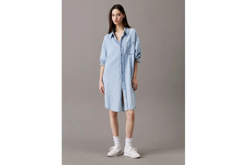 Calvin Klein Γυναικείο Τζιν Φόρεμα Μίνι