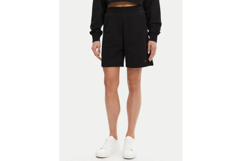Calvin Klein Monogram Γυναικείo Αθλητικό Σορτς Μαύρο