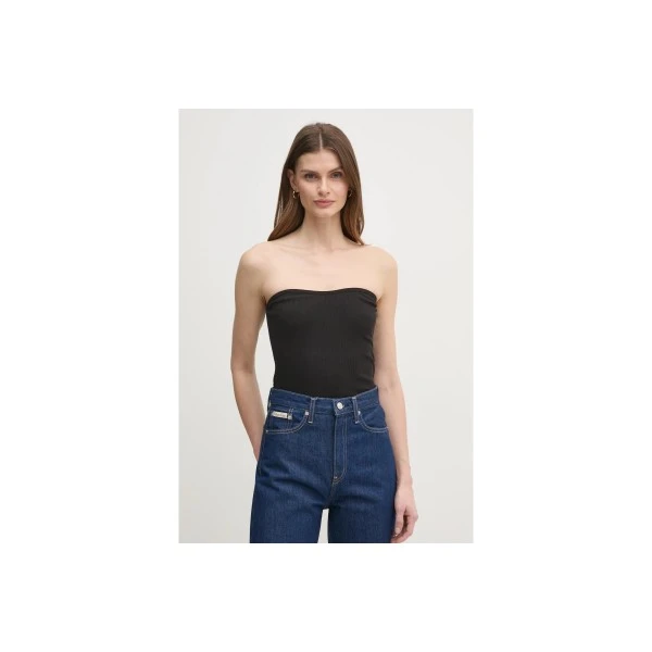 Calvin Klein Strapless Top Μπλούζα Αμάνικη Γυναικεία (J20J225310 BEH)