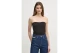 Calvin Klein Strapless Γυναικεία Αμάνικη Μπλούζα Μαύρη