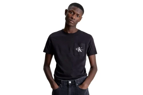 Calvin Klein Monogram Pocket Slim Fit T-Shirt Ανδρικό (J30J320936 BEH)