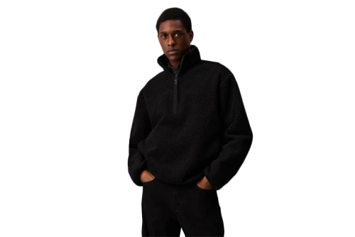 Calvin Klein Μπλούζα Sherpa Με Φερμουάρ Ανδρική (J30J326679 BEH)