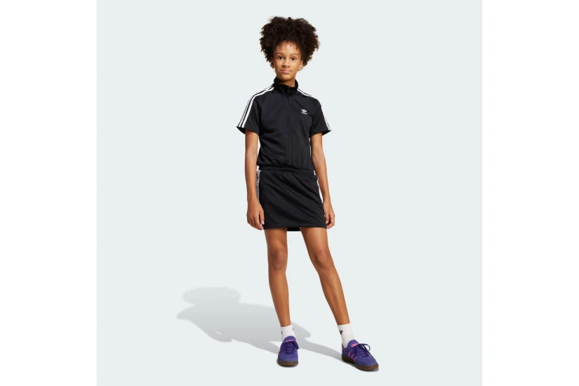 Adidas Originals Firebird Παιδικό Φόρεμα Mini Μαύρο, Λευκό
