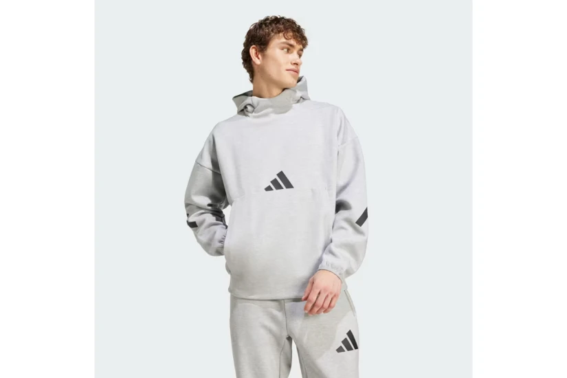 Adidas Performance Z.N.E. Ανδρικό Φούτερ με Κουκούλα Γκρι