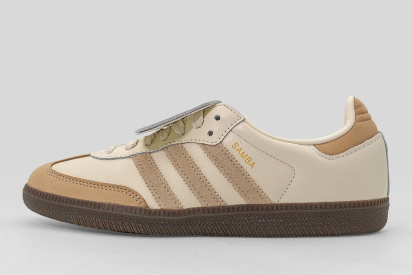 Adidas Originals Samba Long Tongue Sneakers Μπεζ, Κάμελ, Καφέ