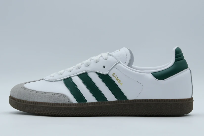 Adidas Originals Samba OG Sneakers Λευκά, Κυπαρισσί, Γκρι