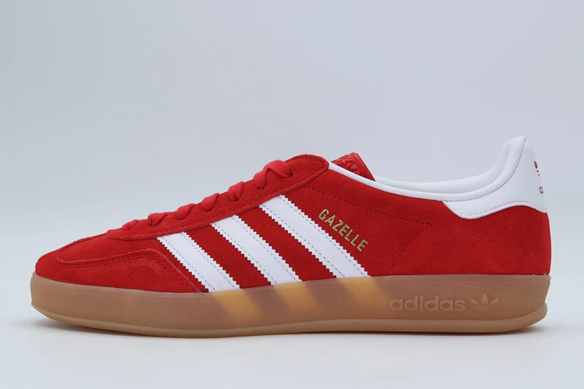 Adidas Originals Gazelle Indoor Unisex Sneakers Κόκκινα, Λευκά, Καφέ