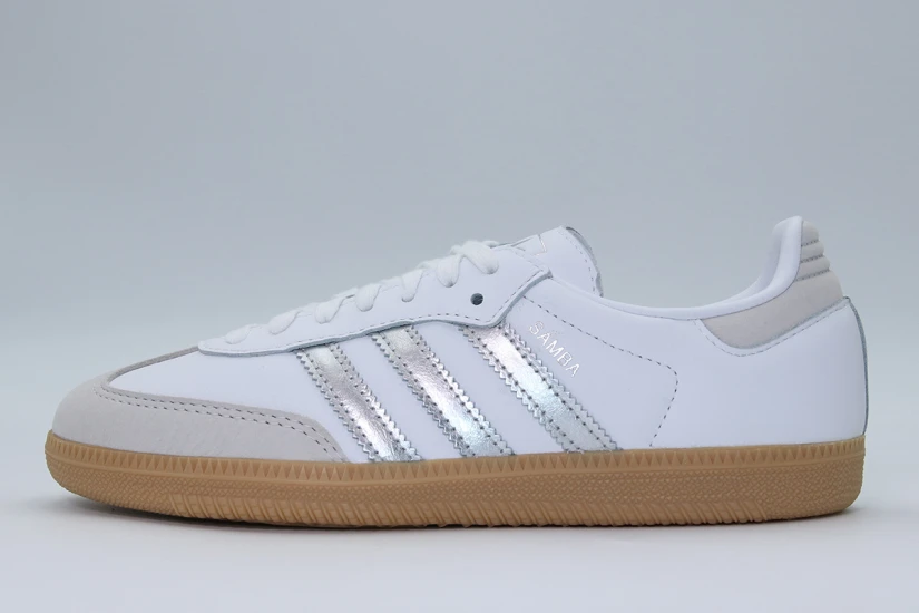 Adidas Originals Samba OG Sneakers Λευκά, Ασημί, Καφέ