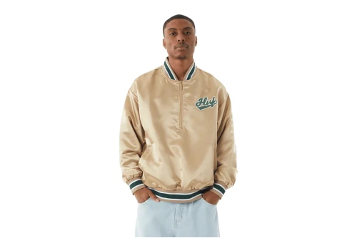 Huf Pop Fly Satin Baseball Jacket Ανδρικό (JK00419 TAN)