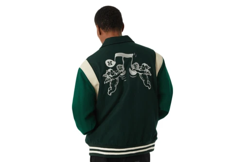 Huf Song Varsity Μπουφάν Bomber Ανδρικό (JK00439 HUNTER GREEN)