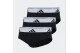Adidas Performance Active Flex Cotton Ανδρικά Εσώρουχα Σλιπ Μαύρα, Λευκά 3 Τεμάχια